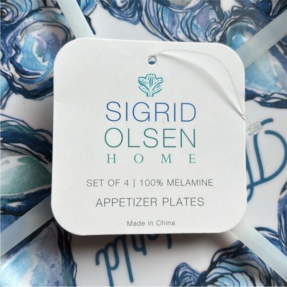 Sigrid Olsen Set of Four Appetizer Plates - Picture 4 of 4